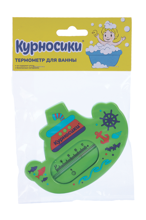 Термометр д/ванны Курносики Параходик, (19112)