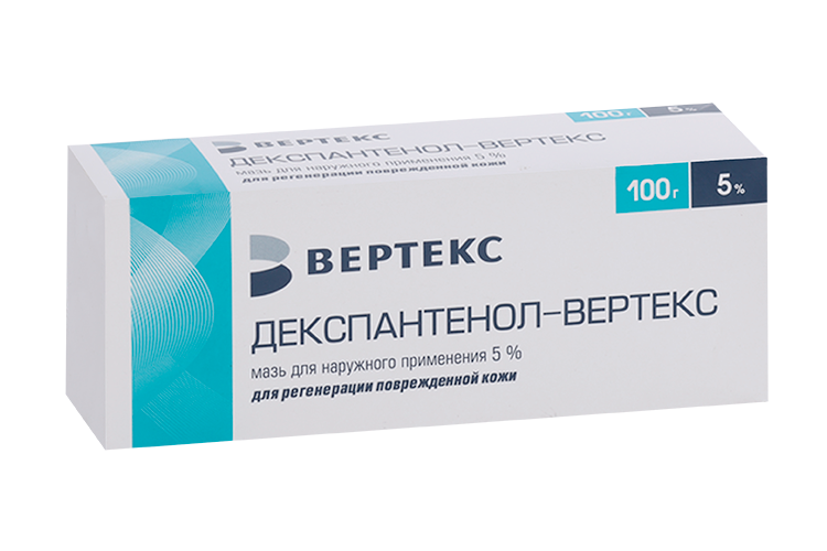 Декспантенол-Вертекс 5%, 100 г, мазь для наружного применения