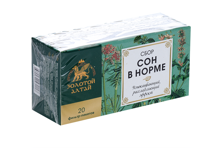 Сбор Золотой Алтай Сон в норме, 1,5 г, 20 шт