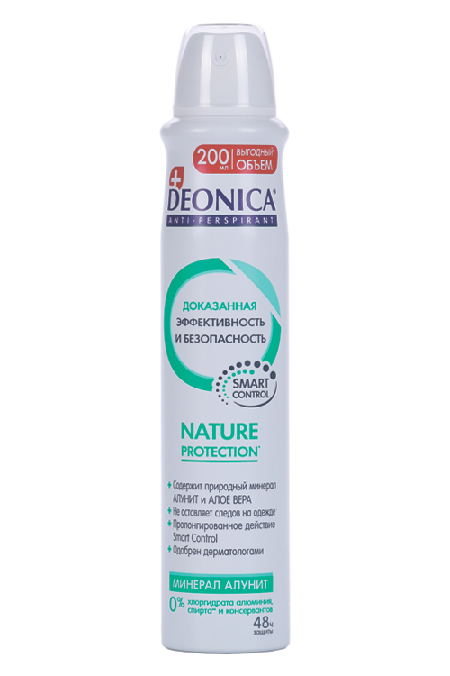 Антиперспирант Deonica Nature Protection спрей, 200 мл