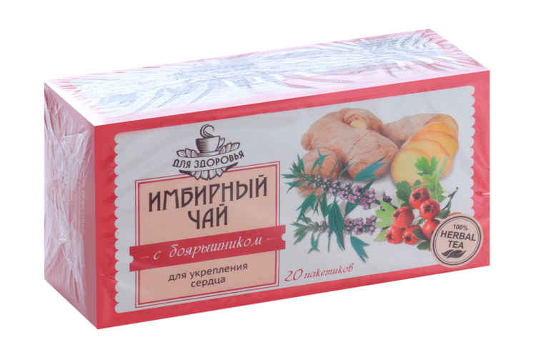 Имбирный чай с боярышником д/укрепления сердца, 1,5 г, 20 шт