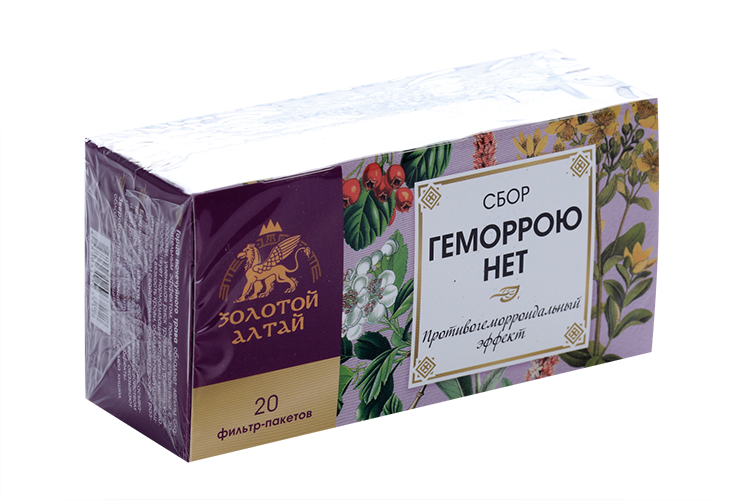 Сбор Золотой Алтай Геморрою нет, 1,5 г, 20 шт