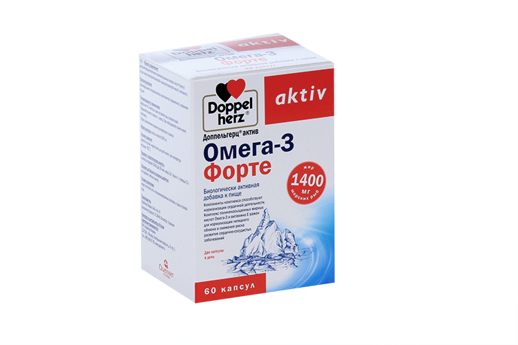 Доппельгерц Актив Омега-3 Форте, 60 шт, капсулы