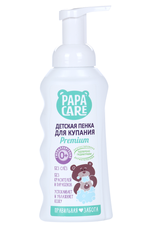 Пенка Папа Кэр дет д/купания, 250 мл
