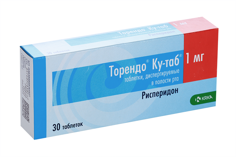 Торендо Ку-таб 1 мг, 30 шт, таблетки диспергируемые в полости рта