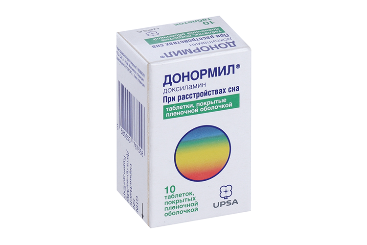 Донормил 15 мг, 10 шт, таблетки покрытые пленочной оболочкой