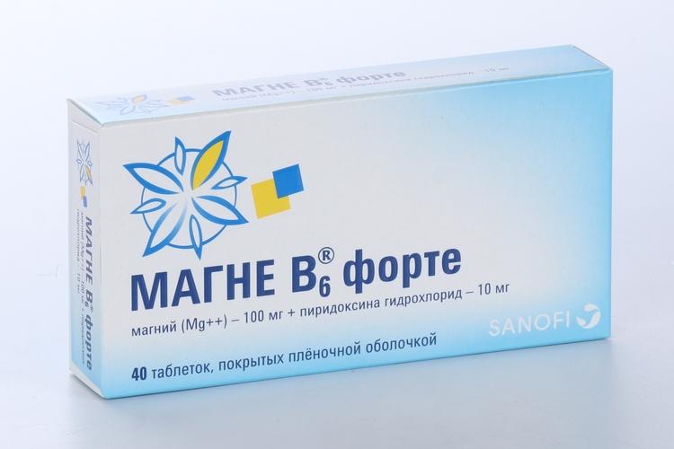 Магне B6 форте, 40 шт, таблетки покрытые пленочной оболочкой