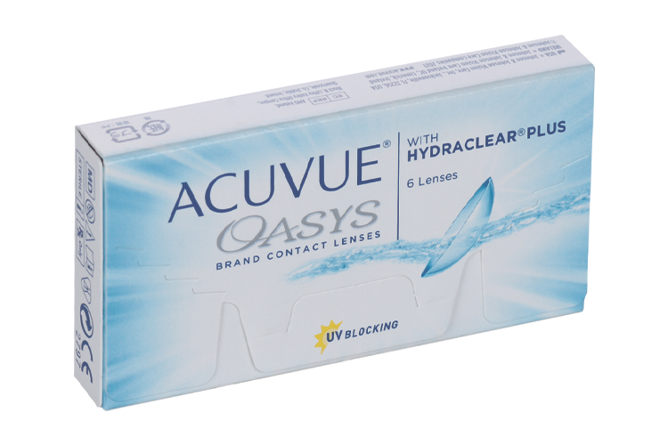 Линзы Acuvue Oasys (1уп=6шт) R:=8.4 D:=-05,50
