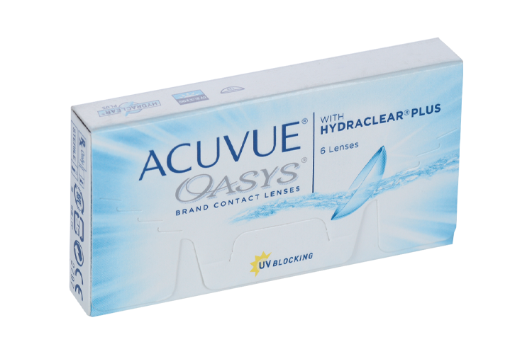 Линзы Acuvue Oasys (1уп=6шт) R:=8.4 D:=-10,00