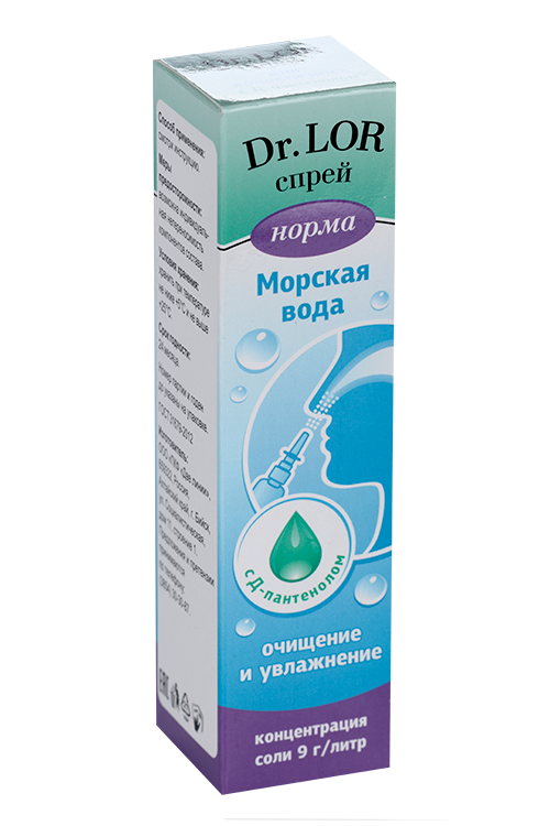 Спрей Др Лор д/местного прим очищен/увлажнен с Д-пантенолом при насморке, 50 мл