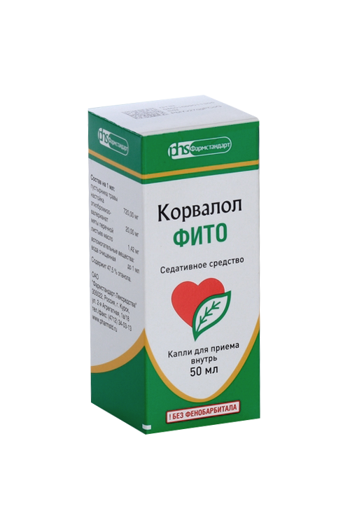 Корвалол Фито, 50 мл, капли для приема внутрь