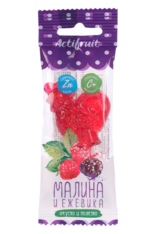 Карамель Актифрут Малина-ежевика с вит С, 17 г