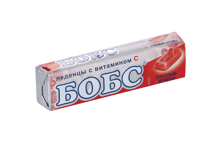 Леденцы от кашля БОБС лесные ягоды, 35 г, 10 шт