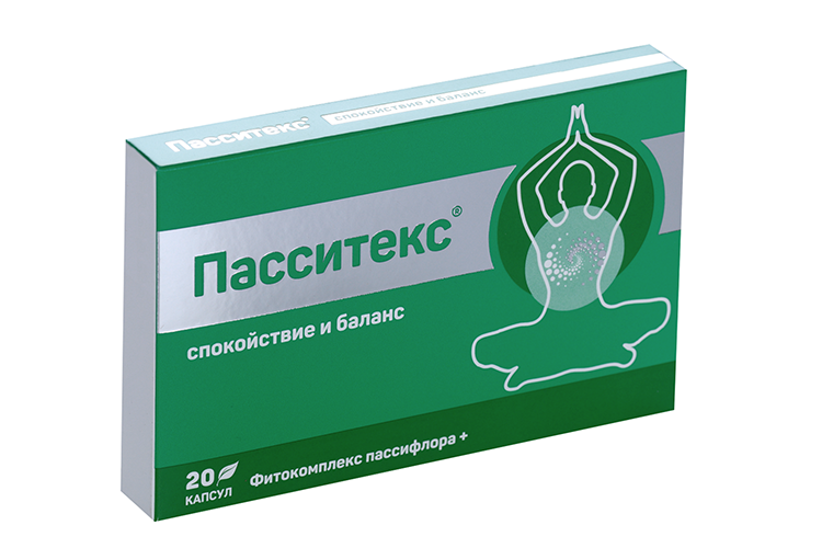 Пасситекс комплекс пассифлора+, 20 шт, капсулы