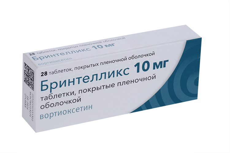 Бринтелликс 10 мг, 28 шт, таблетки покрытые пленочной оболочкой