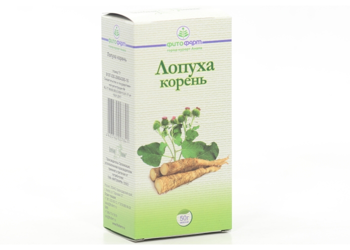 Лопуха корни, 50 г, сырье
