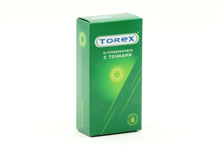 Презервативы Торекс с точками, 12 шт