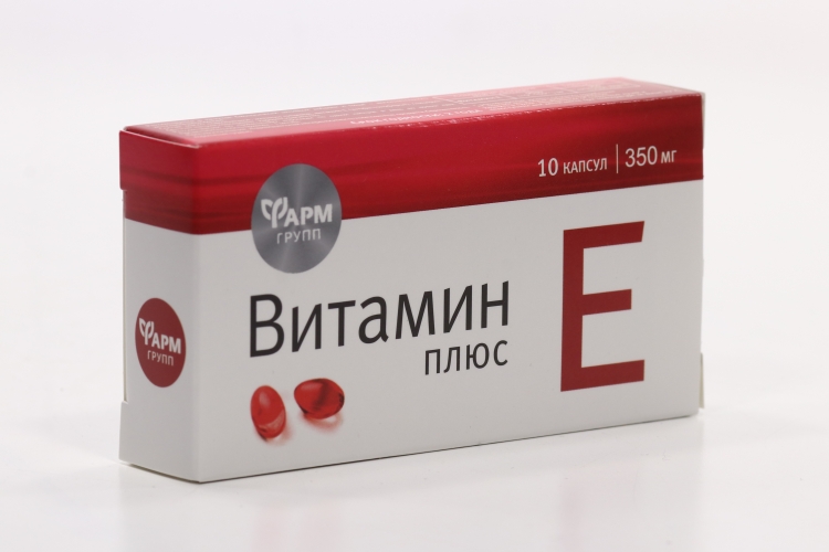 Витамин Е плюс, 350 мг, 10 шт, капсулы