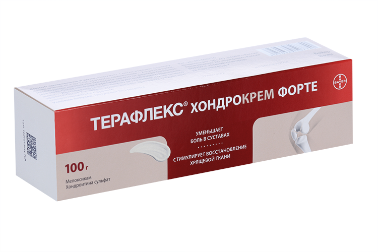 Терафлекс Хондрокрем Форте 1%+5%, 100 г, крем для наружного применения