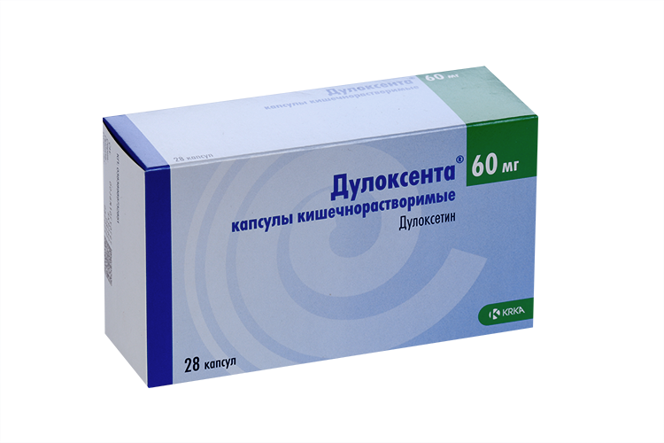 Дулоксента 60 мг, 28 шт, капсулы кишечнорастворимые
