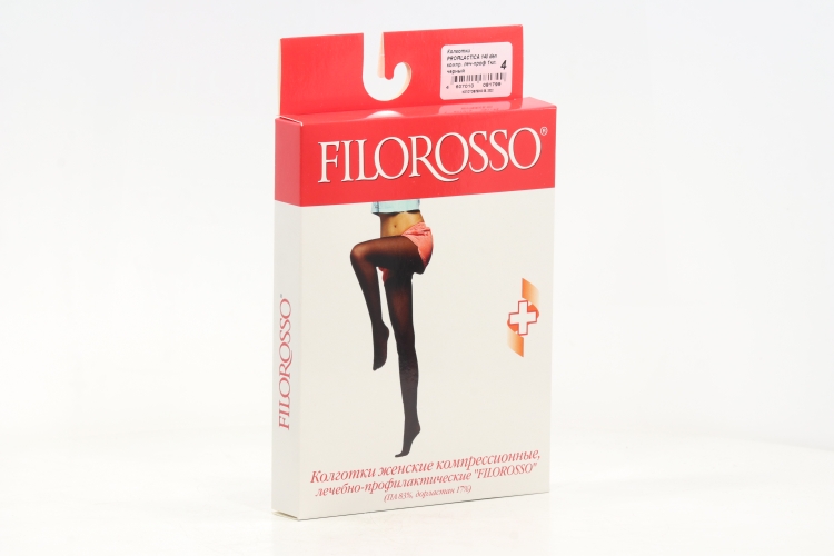 Колготки FILOROSSO Profilactica компресс лечеб-профилакт 140 den 1 класс черный р 4