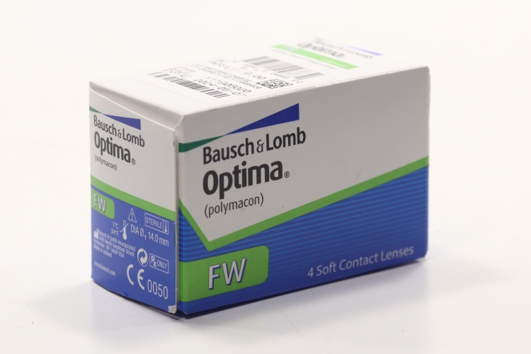 Линзы Bausch+Lomb Optima FW контактные R 8.7 (диоптрия -9,0), 4 шт