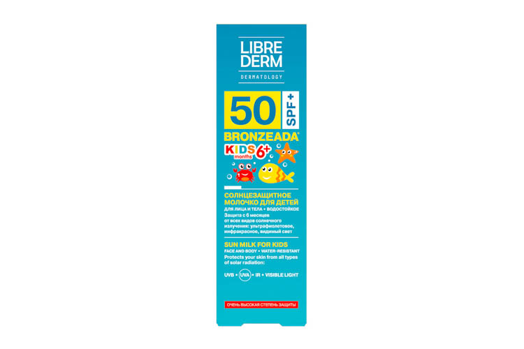 Молочко Либридерм Бронзиада Кидс солнцезащит SPF50+, 150 мл