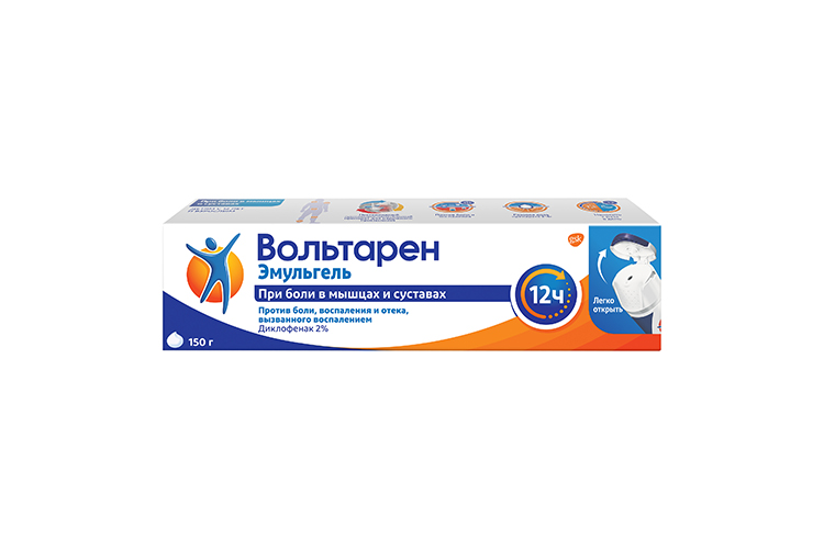 Вольтарен Эмульгель 2%, 150 г, гель для наружного применения
