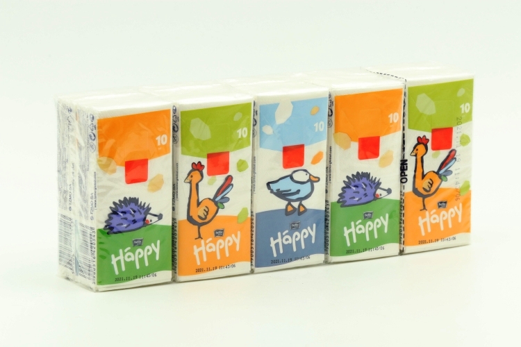 Платочки Bella Baby Happy носовые детские, 100 шт
