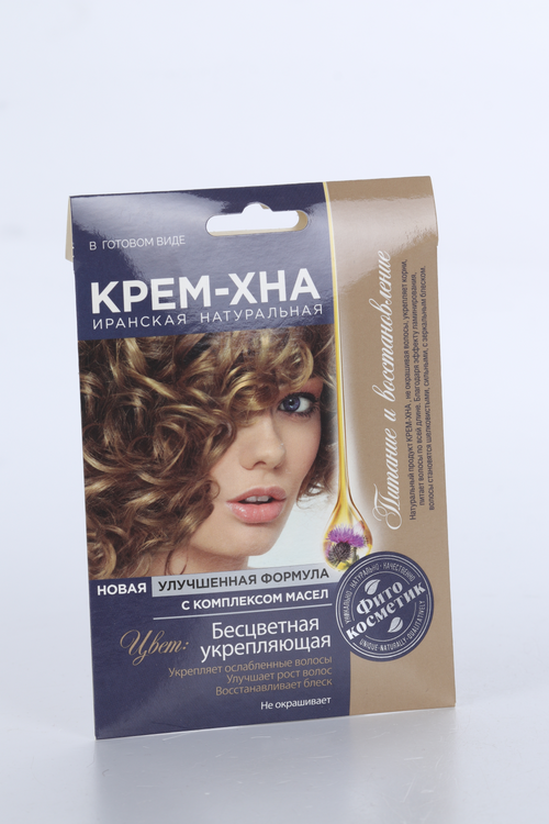 Крем-хна Фитокосметик Иранская Бесцветная/Укрепляющая с комплексом масел, 50 мл