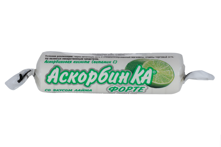 Аскорбин Ка Форте, 10 шт, таблетки жевательные лайм