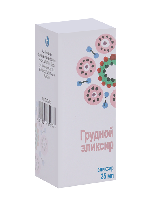 Грудной эликсир, 25 мл, коробка