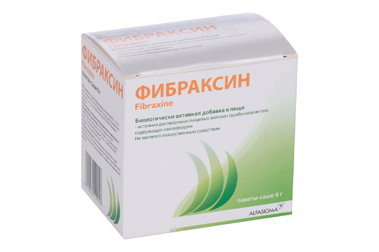 Фибраксин, 6 г, 15 шт, порошок для приема внутрь
