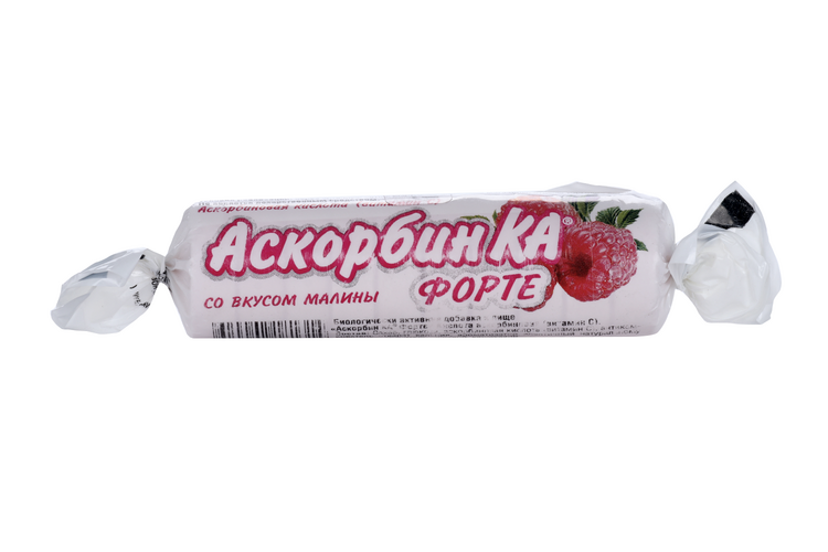Аскорбин Ка Форте 3 г, 10 шт, таблетки жевательные малина