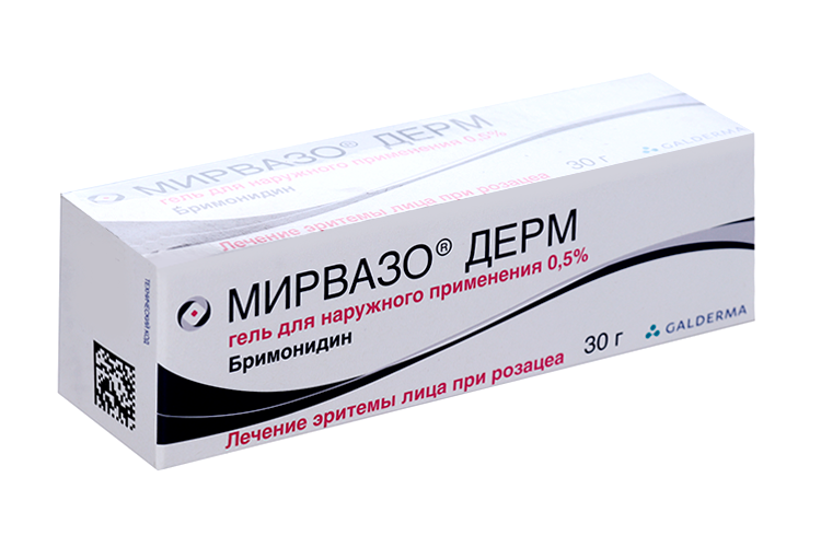 Мирвазо Дерм 0.5%, 30 г, гель для наружного применения