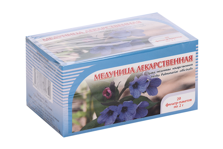Медуница лекарственная, 2 г, 20 шт, фильтр-пакет