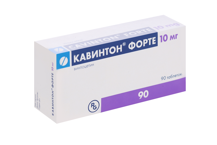Кавинтон Форте 10 мг, 90 шт, таблетки (Д)