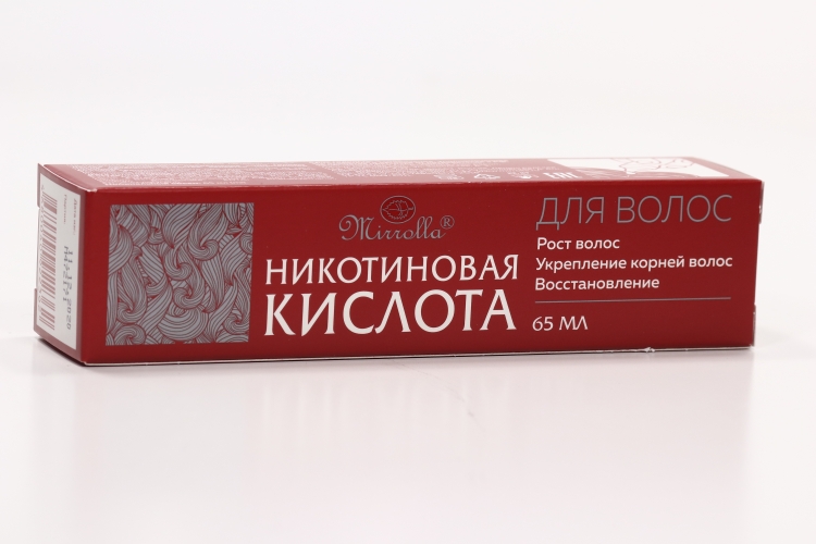 Средство Никотиновая кислота рост волос/укрепление корней/восстановл, 65 мл