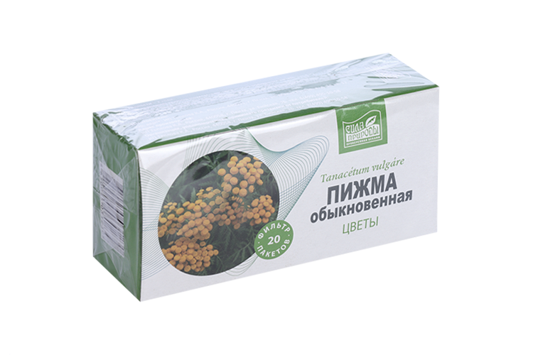 Пижмы цветки, 1,5 г, 20 шт, сырье растительное-порошок