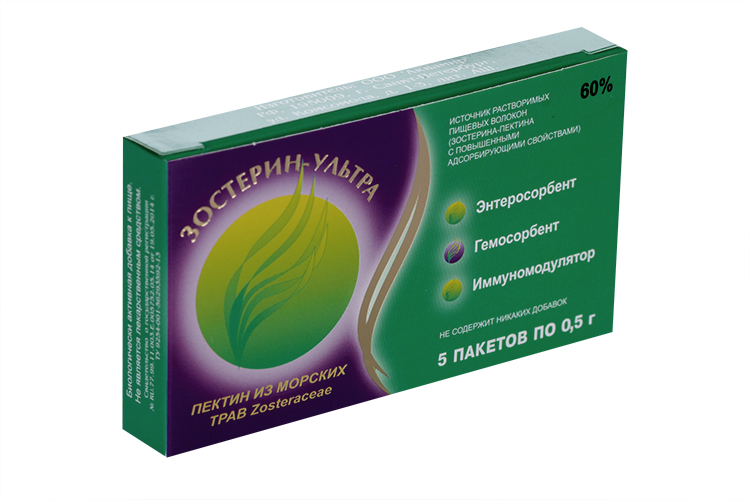 Зостерин-Ультра 60%, 0,5 г, 5 шт, пакет