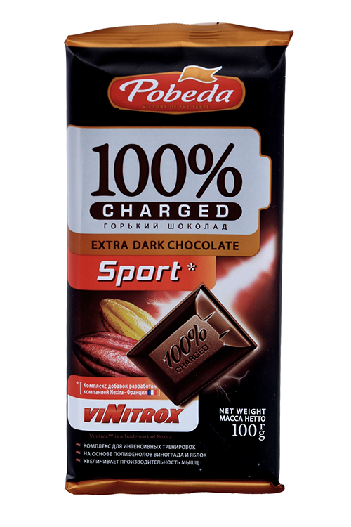 Шоколад Чаржед Спорт горький, 100 г