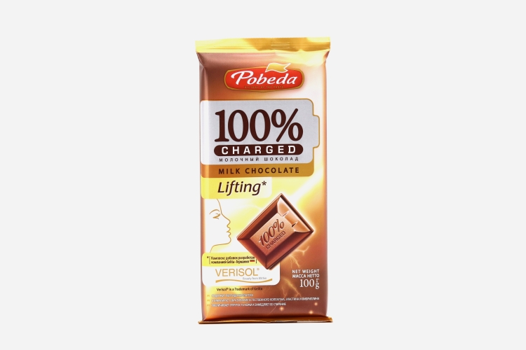 Шоколад Чаржед Лифтинг молочный, 100 г