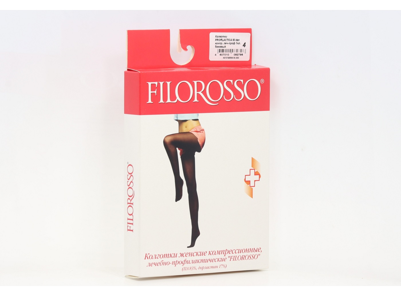 Колготки FILOROSSO Profilactica компресс лечеб-профилакт 80 den 1 класс бежевый р 4