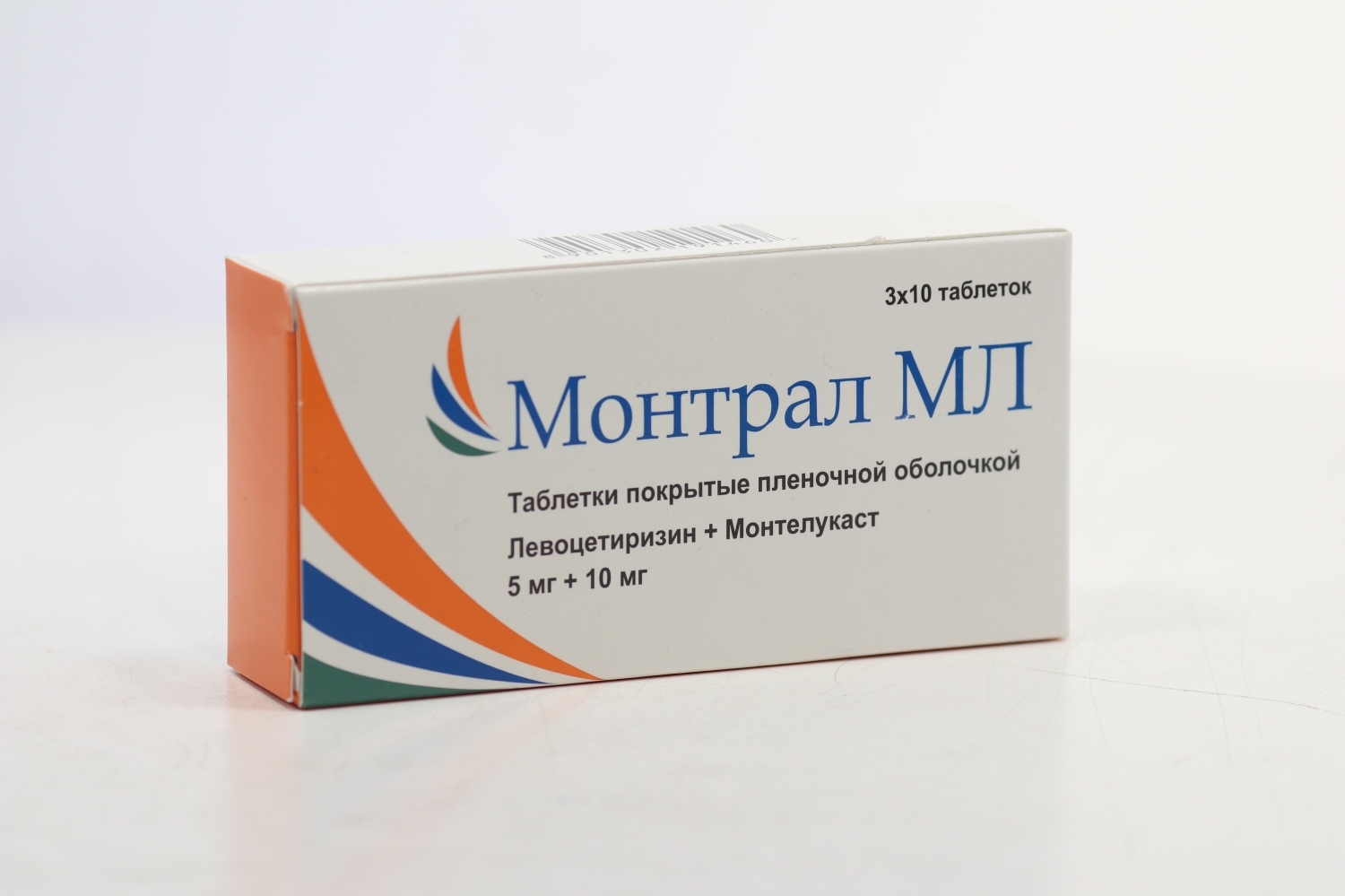 Монтрал МЛ 5 мг+10 мг, 30 шт, таблетки покрытые пленочной оболочкой