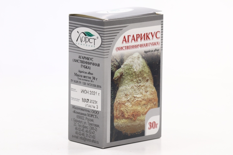 Агарикус лиственичная губка, 30 г