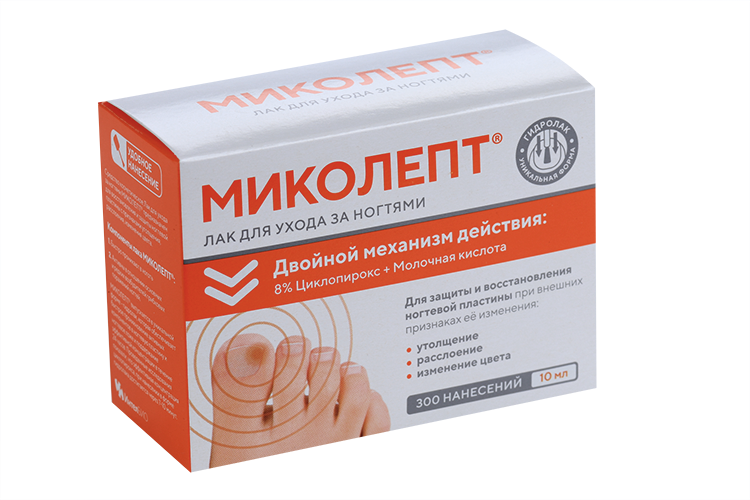 Миколепт лак д/ногтей, 10 мл