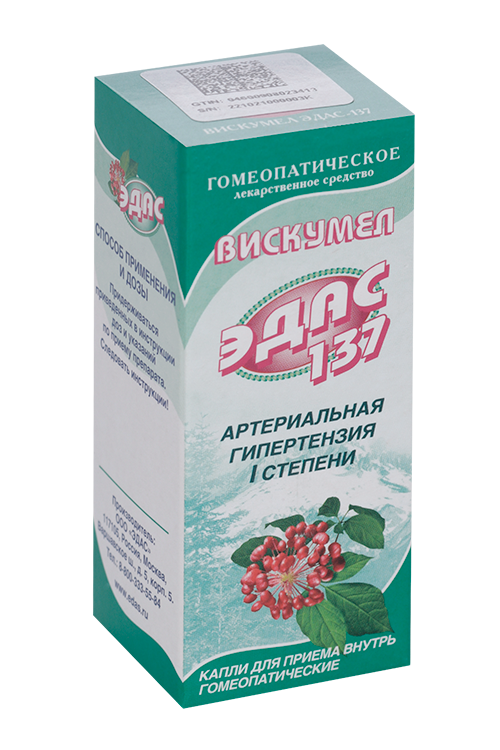 ЭДАС-137 Вискумел, 25 мл, капли для приема внутрь гомеопатические