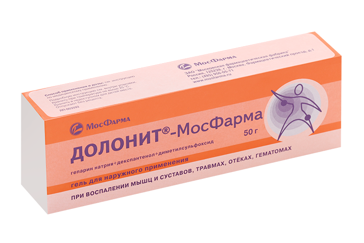Долонит-МосФарма, 50 г, гель для наружного применения