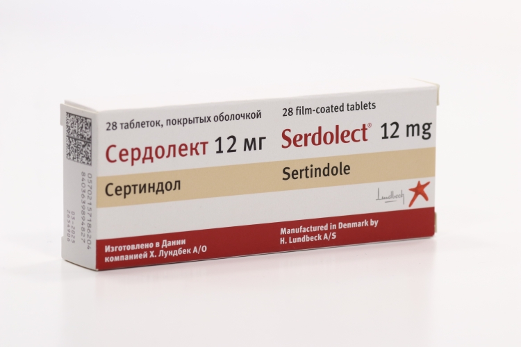 Сердолект, 12 мг, 28 шт, таблетки покрытые оболочкой