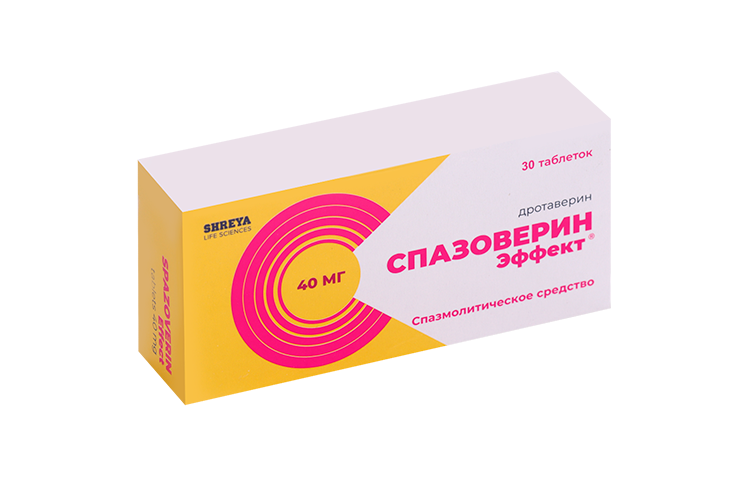 Спазоверин Эффект 40 мг, 30 шт, таблетки